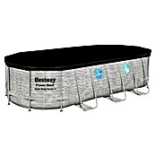 Bestway Bazen sa čeličnim okvirom Power Steel Swim Vista  (Siva, 13.430 l) | BAUHAUS