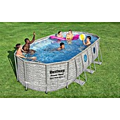 Bestway Montažni bazen Power Steel Swim Vista  (Siva, 13.430 l) | Bazeni z okvirjem | Montažni bazeni | Vrtni bazeni | Bazeni | Vrt in prosti čas | Izdelki | BAUHAUS