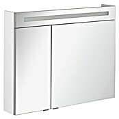 Fackelmann B.clever LED-Spiegelschrank (2-türig, B x H: 90 x 70,6 cm, Weiß) | BAUHAUS