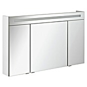 Fackelmann B.clever LED-Spiegelschrank (3-türig, B x H: 120 x 70,6 cm, Weiß) | BAUHAUS