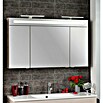 Fackelmann B.clever LED-Spiegelschrank (3-türig, B x H: 120 x 70,6 cm, Holzoptik Alaska Esche) | BAUHAUS