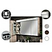 Fackelmann B.clever LED-Spiegelschrank (2-türig, B x H: 120 x 70,6 cm, Holzoptik Alaska Esche) | BAUHAUS