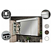 Fackelmann B.clever LED-Spiegelschrank (1-türig, B x H: 60 x 70,6 cm, Holzoptik Alaska Esche) | BAUHAUS