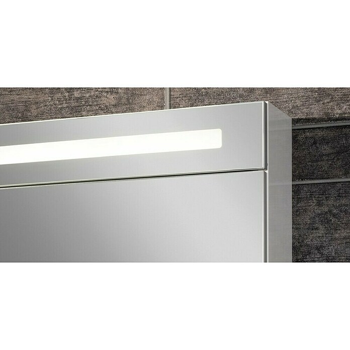 Fackelmann B.clever LED-Spiegelschrank (1-türig, B x H: 60 x 70,6 cm, Weiß) | BAUHAUS
