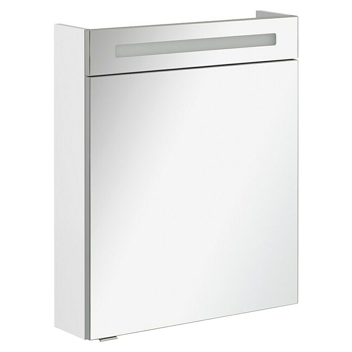 Fackelmann B.clever LED-Spiegelschrank (1-türig, B x H: 60 x 70,6 cm, Weiß) | BAUHAUS