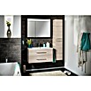 Fackelmann B.clever LED-Spiegelschrank (2-türig, B x H: 90 x 70,6 cm, Holzoptik Alaska Esche) | BAUHAUS