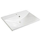 Fackelmann B.clever Badmöbel-Set (Gesamtbreite Badmöbel: 60 cm, Mit Gussmarmorbecken, Weiß, Hochglänzend) | BAUHAUS