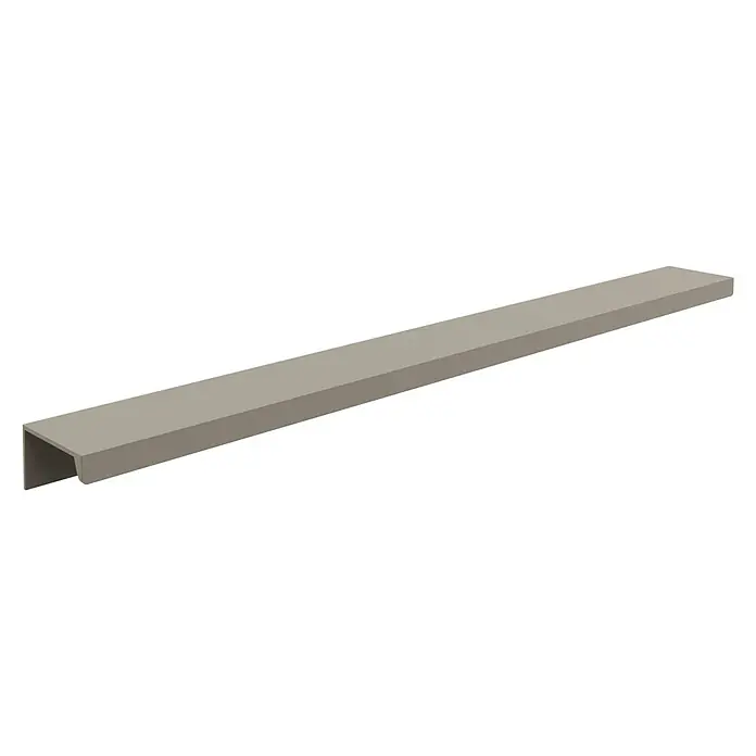 Fackelmann B.Paris Midischrank - B x T x H: 40,2 x 32 x 125,7 cm, Anschlag: Rechts, Cubanit grau - Ein hellgraues, rechteckiges Aluminiumprofil mit Hohlraum, perfekt für Konstruktionen, die Stabilität und ein leichtes Gewicht erfordern.