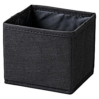 Fackelmann B.Paris Bad-Aufbewahrungskorb (L x B x H: 14 x 13 x 12 cm, Polyester, Faltbar, Schwarz)