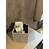 Fackelmann B.Paris Bad-Aufbewahrungskorb (L x B x H: 14 x 13 x 12 cm, Polyester, Faltbar, Grau) | BAUHAUS