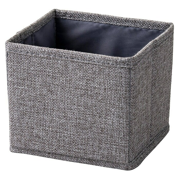 Fackelmann B.Paris Bad-Aufbewahrungskorb (L x B x H: 14 x 13 x 12 cm, Polyester, Faltbar, Grau) | BAUHAUS
