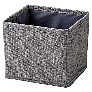 Fackelmann B.Paris Bad-Aufbewahrungskorb (L x B x H: 14 x 13 x 12 cm, Polyester, Faltbar, Grau)