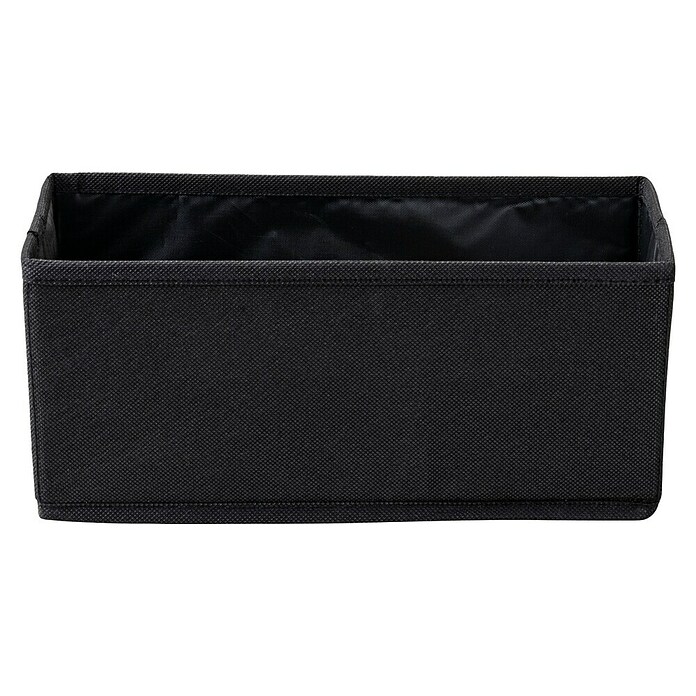 Fackelmann B.Paris Bad-Aufbewahrungskorb (L x B x H: 28 x 13 x 12 cm, Polyester, Faltbar, Schwarz) | BAUHAUS