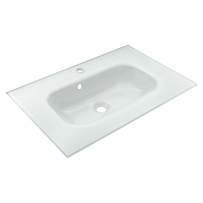 Fackelmann B.Paris Badmöbel-Set (Gesamtbreite Badmöbel: 70,5 cm, Mit Glasbecken, Rigoletto Eiche Holzoptik/Schwarz) | BAUHAUS