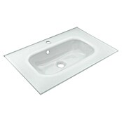 Fackelmann B.Paris Badmöbel-Set (Gesamtbreite Badmöbel: 70,5 cm, Mit Glasbecken, Rigoletto Eiche Holzoptik/Schwarz) | BAUHAUS
