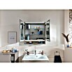 Fackelmann B.Paris LED-Spiegelschrank (B x H: 70 x 71,8 cm, 2-türig, Cubanit Grau) | BAUHAUS
