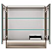 Fackelmann B.Paris LED-Spiegelschrank (B x H: 70 x 71,8 cm, 2-türig, Cubanit Grau) | BAUHAUS
