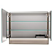 Fackelmann B.Paris LED-Spiegelschrank (B x H: 90 x 71,8 cm, 2-türig, Cubanit Grau) | BAUHAUS