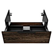 Fackelmann B.Paris Badmöbel-Set (Gesamtbreite Badmöbel: 90,5 cm, Mit Glasbecken, Rigoletto Eiche Holzoptik/Schwarz) | BAUHAUS