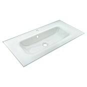 Fackelmann B.Paris Badmöbel-Set (Gesamtbreite Badmöbel: 90,5 cm, Mit Glasbecken, Rigoletto Eiche Holzoptik/Schwarz) | BAUHAUS
