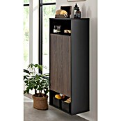 Fackelmann B.Paris Midischrank (B x T x H: 40,2 x 32 x 125,7 cm, Anschlag: Links, Rigoletto Eiche Holzoptik/Schwarz) | BAUHAUS
