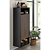 Fackelmann B.Paris Midischrank (B x T x H: 40,2 x 32 x 125,7 cm, Anschlag: Rechts, Rigoletto Eiche Holzoptik/Schwarz) | BAUHAUS