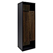 Fackelmann B.Paris Midischrank (B x T x H: 40,2 x 32 x 125,7 cm, Anschlag: Rechts, Rigoletto Eiche Holzoptik/Schwarz) | BAUHAUS