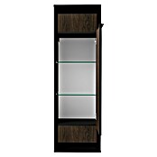 Fackelmann B.Paris Midischrank (B x T x H: 40,2 x 32 x 125,7 cm, Anschlag: Rechts, Rigoletto Eiche Holzoptik/Schwarz) | BAUHAUS