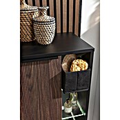 Fackelmann B.Paris Midischrank (B x T x H: 47 x 32 x 84,2 cm, Anschlag: Links, Rigoletto Eiche Holzoptik/Schwarz) | BAUHAUS