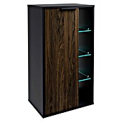 Fackelmann B.Paris Midischrank (B x T x H: 47 x 32 x 84,2 cm, Anschlag: Links, Rigoletto Eiche Holzoptik/Schwarz) | BAUHAUS