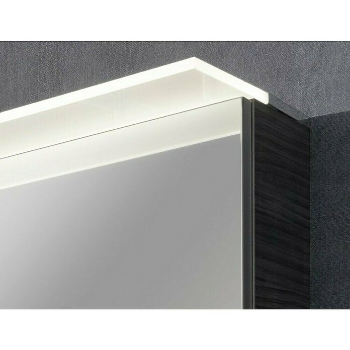 Fackelmann B.perfekt LED-Spiegelschrank (B x H: 80 x 69,4 cm, 2-türig, Dark Oak Holzoptik) | BAUHAUS
