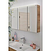Fackelmann B.perfekt LED-Spiegelschrank (B x H: 100 x 69,4 cm, Ast Eiche Holzoptik) | BAUHAUS