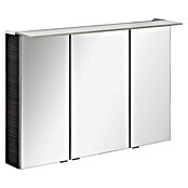 Fackelmann B.perfekt LED-Spiegelschrank (B x H: 100 x 69,4 cm, 3-türig, Dark Oak Holzoptik) | BAUHAUS