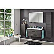 Fackelmann B.perfekt LED-Spiegelschrank (B x H: 100 x 69,4 cm, 3-türig, Dark Oak Holzoptik) | BAUHAUS