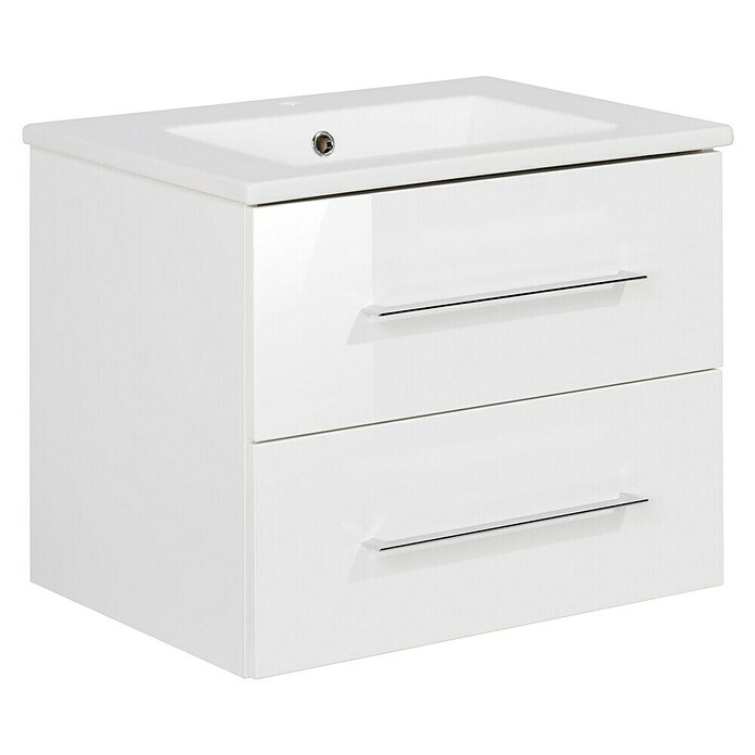 Fackelmann B.perfekt Badmöbel-Set (Gesamtbreite Badmöbel: 62,2 cm, Weiß Hochglanz) | BAUHAUS