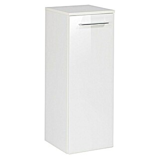 Fackelmann B.perfekt Midischrank (B x T x H: 30,2 x 32 x 81 cm, Weiß Hochglanz)