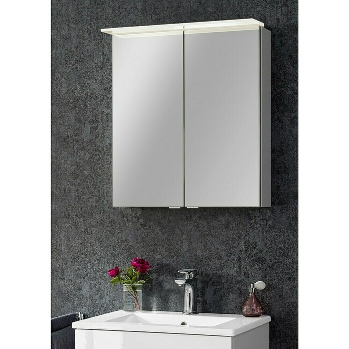 Fackelmann B.perfekt LED-Spiegelschrank (B x H: 60 x 69,4 cm, Weiß) | BAUHAUS