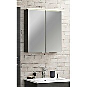 Fackelmann B.perfekt LED-Spiegelschrank (B x H: 60 x 69,4 cm, Dark Oak Holzoptik) | BAUHAUS