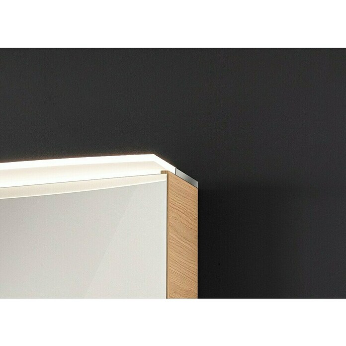 Fackelmann B.style LED-Spiegelschrank (B x H: 80 x 81,2 cm, Sandeiche) | BAUHAUS