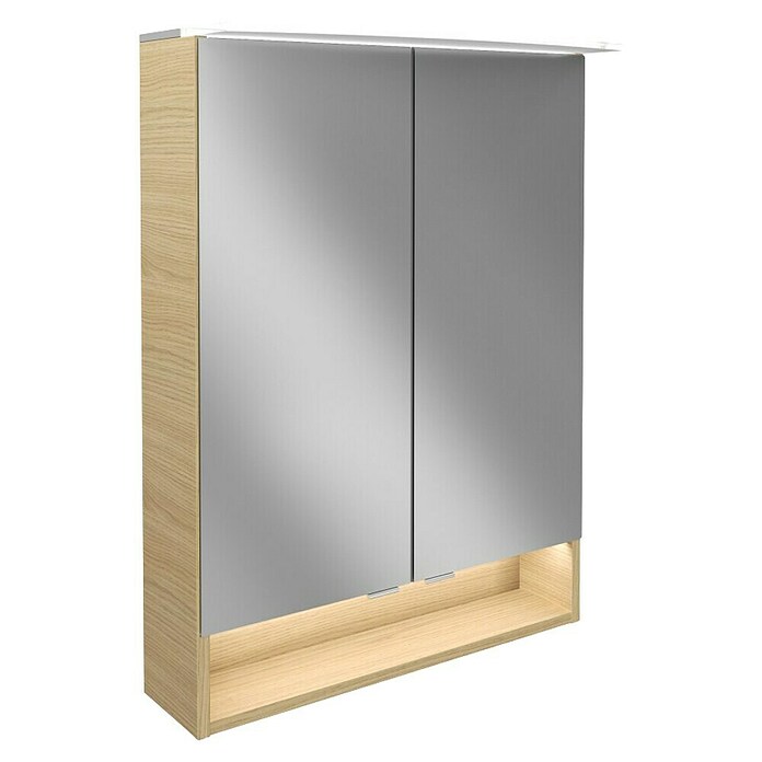Fackelmann B.style LED-Spiegelschrank (B x H: 60 x 81,2 cm, Sandeiche) | BAUHAUS