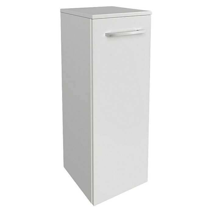 Fackelmann B.style Midischrank (1-türig, B x T x H: 30,2 x 32 x 82,6 cm, Anschlag: Rechts, Weiß Hochglanz) | BAUHAUS