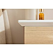 Fackelmann B.style Badmöbel-Set (Gesamtbreite Badmöbel: 83,2 cm, Weiß Hochglanz/Nature Oak Holzoptik) | BAUHAUS