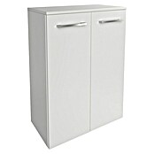 Fackelmann B.style Midischrank (2-türig, B x T x H: 60,2 x 32 x 82,6 cm, Weiß Hochglanz) | BAUHAUS