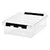 SmartStore Aufbewahrungsbox (L x B x H: 40 x 30 x 11 cm, Kunststoff, Transparent)