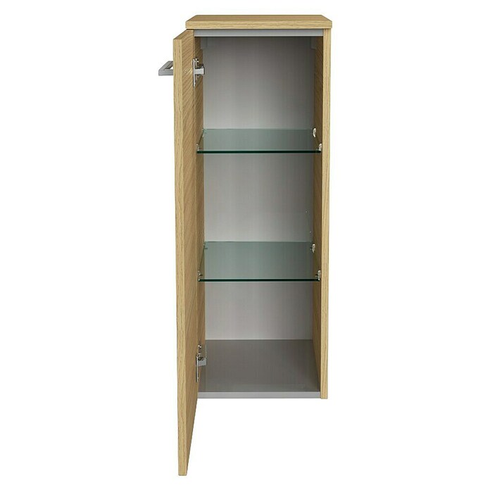 Fackelmann B.style Midischrank (1-türig, B x T x H: 30,2 x 32 x 82,6 cm, Anschlag: Links, Sandeiche) | BAUHAUS