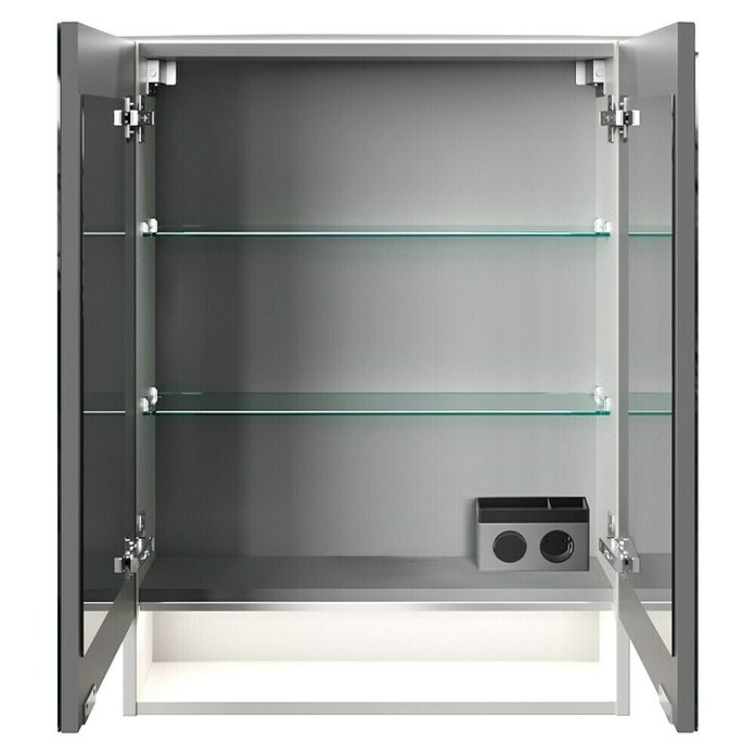 Fackelmann B.style LED-Spiegelschrank (B x H: 60 x 81,2 cm, Weiß) | BAUHAUS