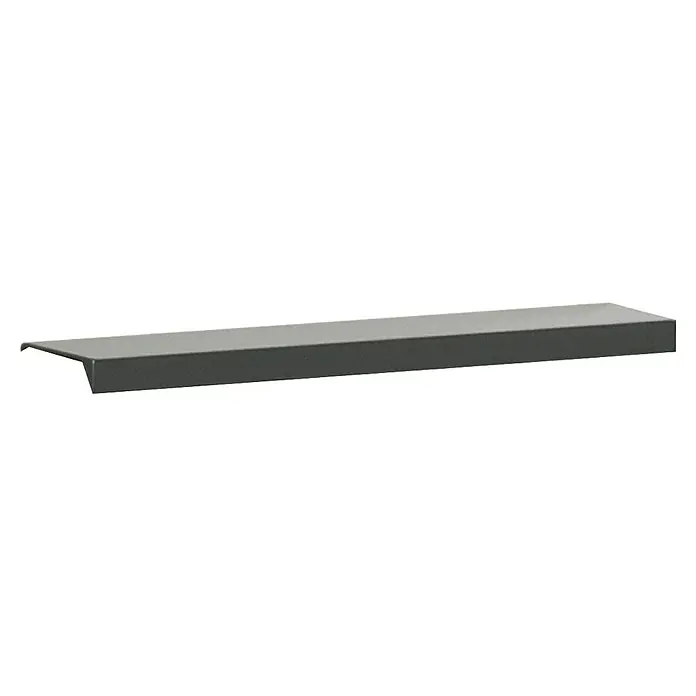 Fackelmann Luna Waschbeckenunterschrank - B x T x H: 80 x 48,8 x 60,2 cm, Anthrazit Hochglanz - Graues Metall-Kantenschutzprofil zur Abdeckung von Kanten und Ecken, ideal für den Innenausbau und zum Schutz vor Beschädigungen.