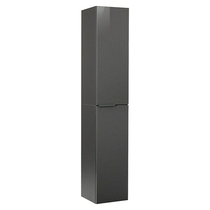 Fackelmann Luna Hochschrank (B x T x H: 30 x 31,8 x 162 cm, Anthrazit Hochglanz) | BAUHAUS