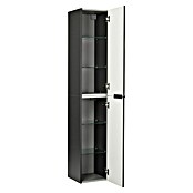 Fackelmann Luna Hochschrank (B x T x H: 30 x 31,8 x 162 cm, Anthrazit Hochglanz) | BAUHAUS