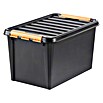 SmartStore Aufbewahrungsbox (L x B x H: 59 x 39 x 34 cm, Kunststoff, Schwarz)